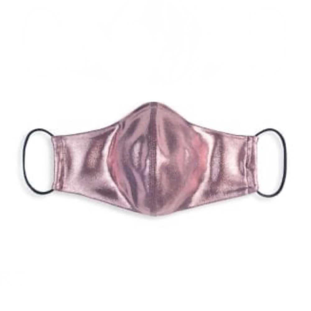 New Heroine Sport Metallic Face Mask in Pink